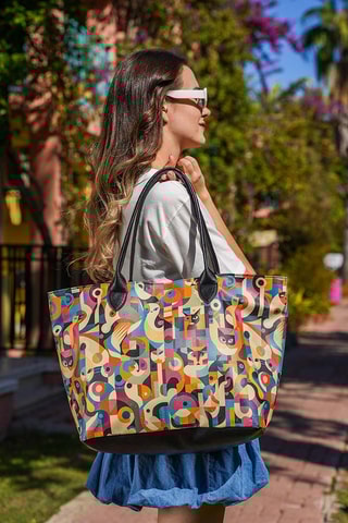 Bolso shopper Geocat  - Multicolor