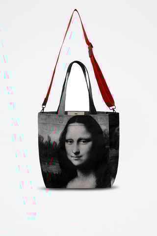 Bolso shopper de piel vegana Mona Lisa BW  - Multicolor