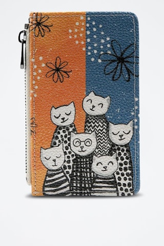 Cartera de piel vegana Family Portrait  - Multicolor