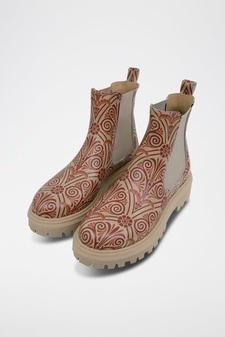 Botines Chelsea de piel vegana Majestic Gold  - Multicolor