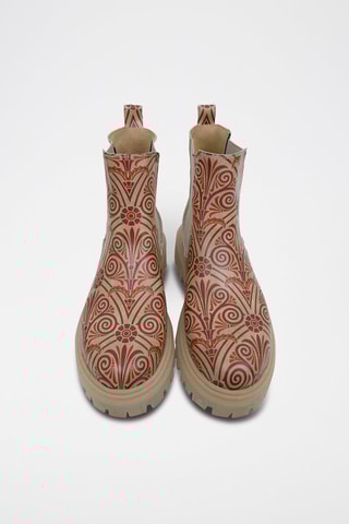 Botines Chelsea de piel vegana Majestic Gold  - Multicolor