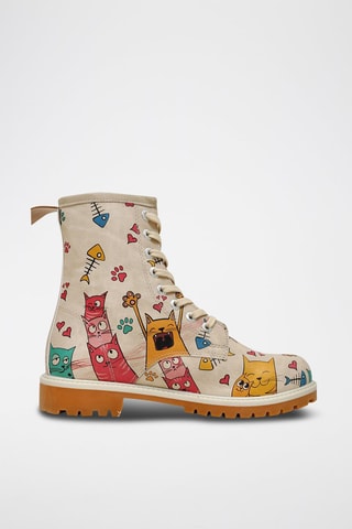 Botines Cat Lovers  - Multicolor