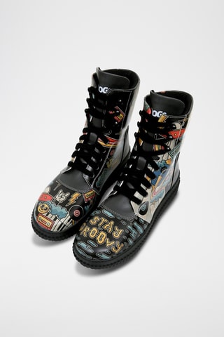 Botines de piel vegana Future  - Multicolor