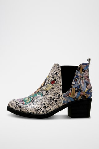 Botines Chelsea de piel vegana Frida Kahlo  - Multicolor