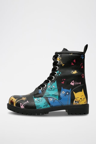 Botines Cat Lovers  - Multicolor