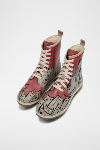 Botines de piel vegana Long  - Multicolor