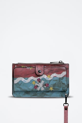 Cartera de piel vegana Clarisse  - Multicolor