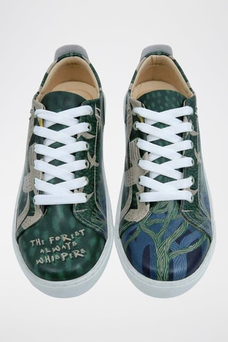 Vegan Leren Sneakers The Forest Always Whispers  - Multicolor