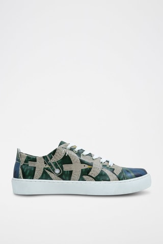 Vegan Leren Sneakers The Forest Always Whispers  - Multicolor