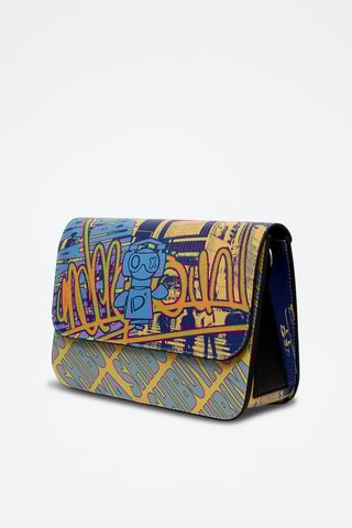 Bolso de piel vegana Y - Multicolor