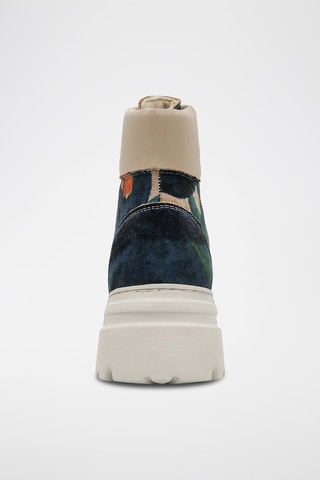 Botines de piel vegana con plataforma Petals  - Multicolor