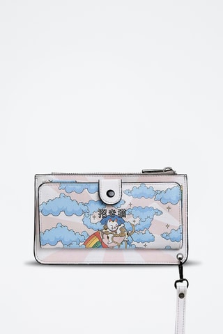 Cartera de piel vegana Clarisse  - Multicolor