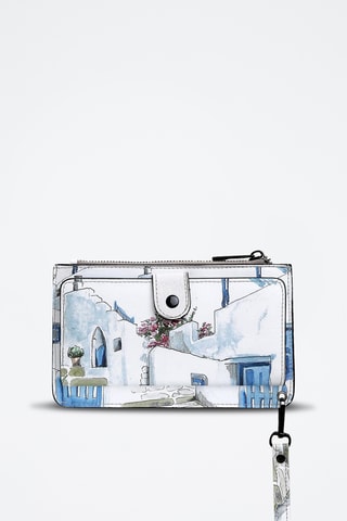 Cartera de piel vegana Clarisse  - Multicolor