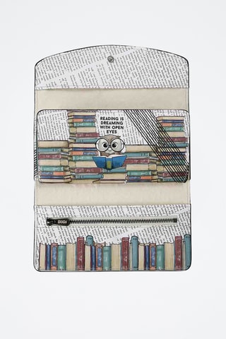 Cartera de piel vegana Mira  - Multicolor