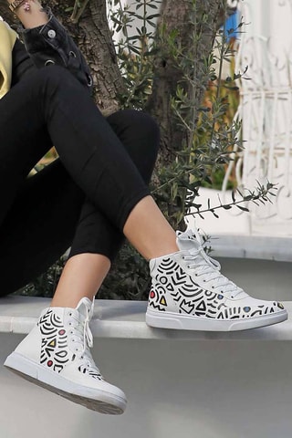 Zapatillas altas Abstract Outline  - Multicolor