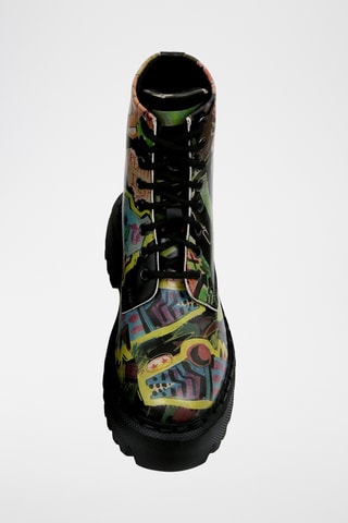 Botines de piel vegana con plataforma Human Inspo  - Multicolor