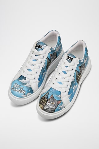 Zapatillas de piel vegana Galata Cat  - Multicolor