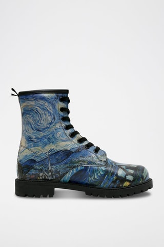 Botines Vincent van Gogh La noche estrellada Collage  - Multicolor