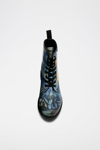 Botines Vincent van Gogh La noche estrellada Collage  - Multicolor