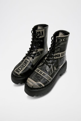 Botines de piel vegana I am an American  - Multicolor