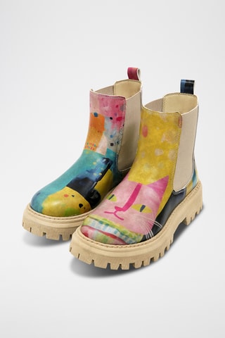 Botines Chelsea de piel vegana Aura - Multicolor