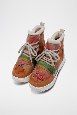 Botines forrados de piel vegana con plataforma Snowie  - Multicolor