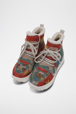 Botines forrados de piel vegana con plataforma Paperanimals  - Multicolor