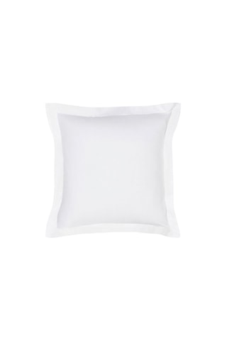 Funda de almohada de percal de algodón 78 hilos/cm Prestige - Tiza