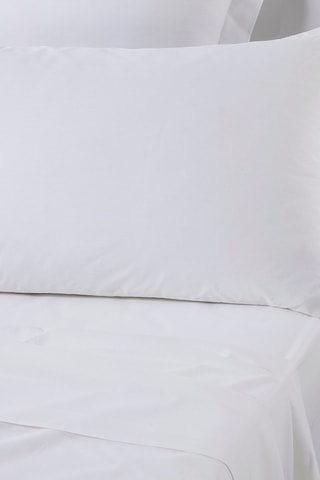 Funda de almohada de algodón  Essential - Blanco