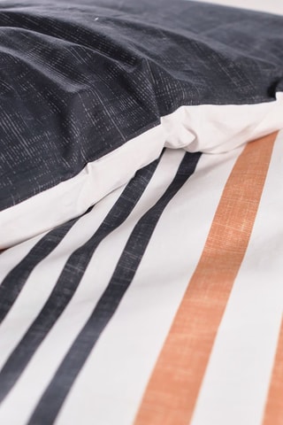 Juego de nórdico de algodón 57 hilos/cm² - Negro y blanco