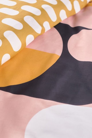 Juego de nórdico de algodón 57 hilos/cm² Sunshine - Rosa y ocre