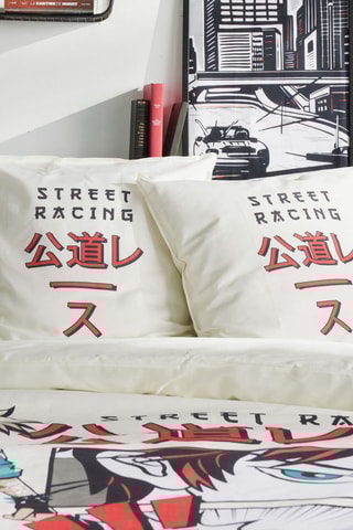 Juego de nórdico de algodón 57 hilos/cm² Java - Blanco