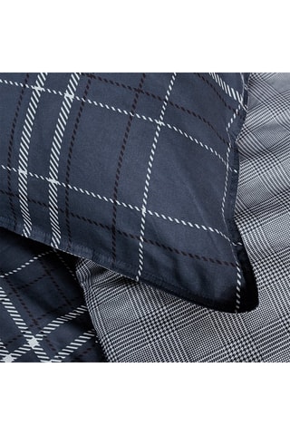 Juego de nórdico de algodón 57 hilos/cm² Winter Spirit Megève - Azul marino