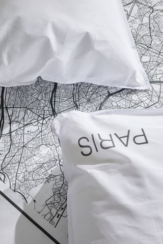 Juego de nórdico de algodón 57 hilos/cm² Java - Blanco