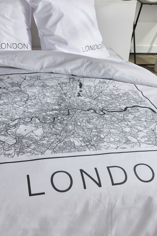 Juego de nórdico de algodón 57 hilos/cm² Java - Blanco