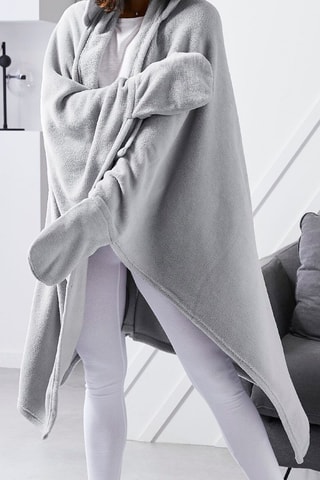 Manta con capucha - Acero - 115 x 165 cm