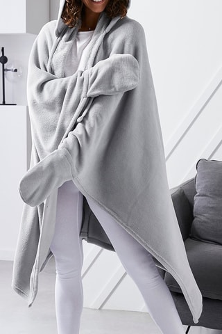 Manta con capucha - Acero - 115 x 165 cm