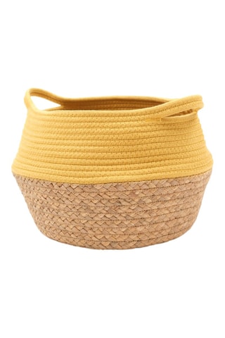 Cesta Factory - 27 cm - Amarillo y beige