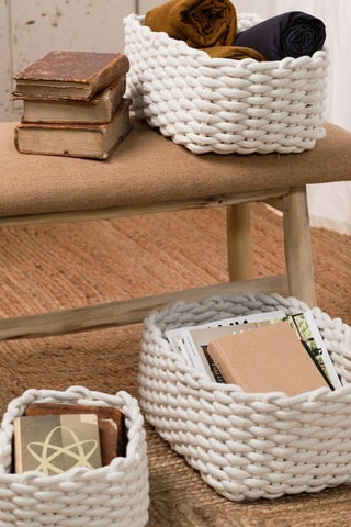 3 cestas Indies - Blanco