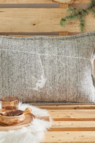 Cojín Hors Piste - Gris claro - 40 x 60 cm