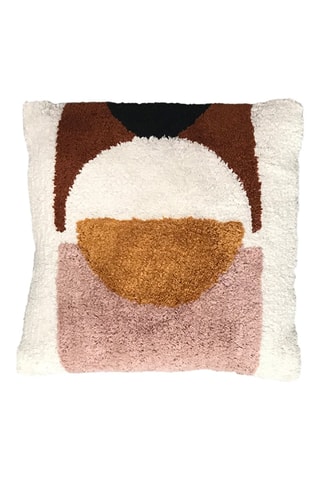 Cojín Retro Mood - Rosa y blanco roto - 40 x 40 cm