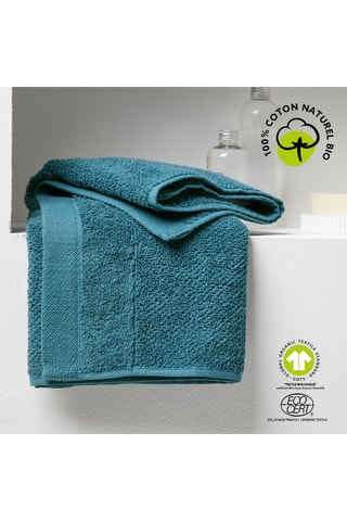 Toalla de mano Tropik paon - Azul ­- 50 x 90 cm