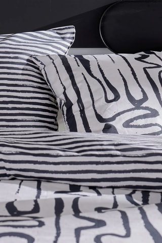 Juego de nórdico reversible de algodón - 57 hilos/cm² - Blanco