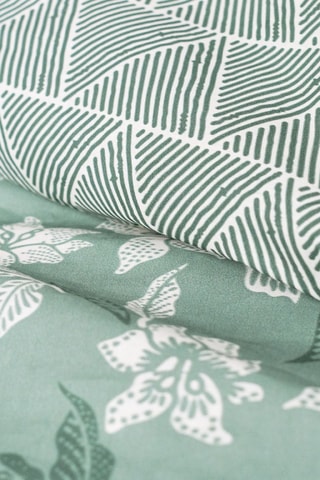 Juego de nórdico reversible de algodón - 57 hilos/cm² - Gris