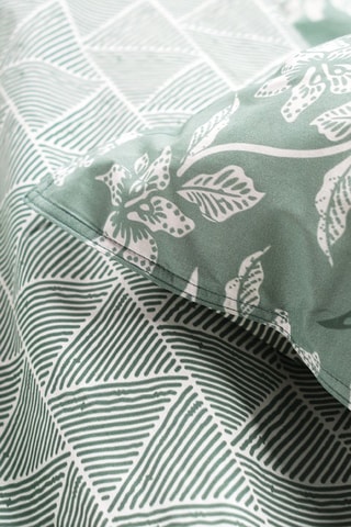 Juego de nórdico reversible de algodón - 57 hilos/cm² - Gris