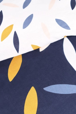 Juego de nórdico reversible de algodón - 57 hilos/cm² - Azul