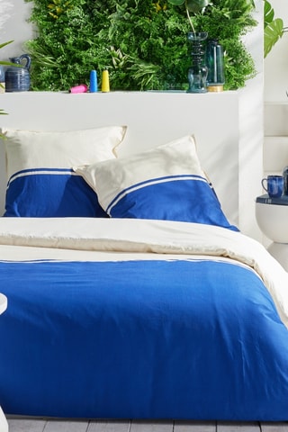 Juego de nórdico de algodón - 57 hilos/cm² - Azul