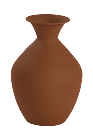 Jarrón - 25 x 25 x 37 cm - Marrón