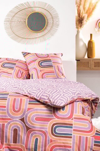 Juego de nórdico de algodón - 57 hilos/cm² - Rojo