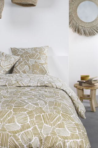 Juego de nórdico de algodón - 57 hilos/cm² - Amarillo